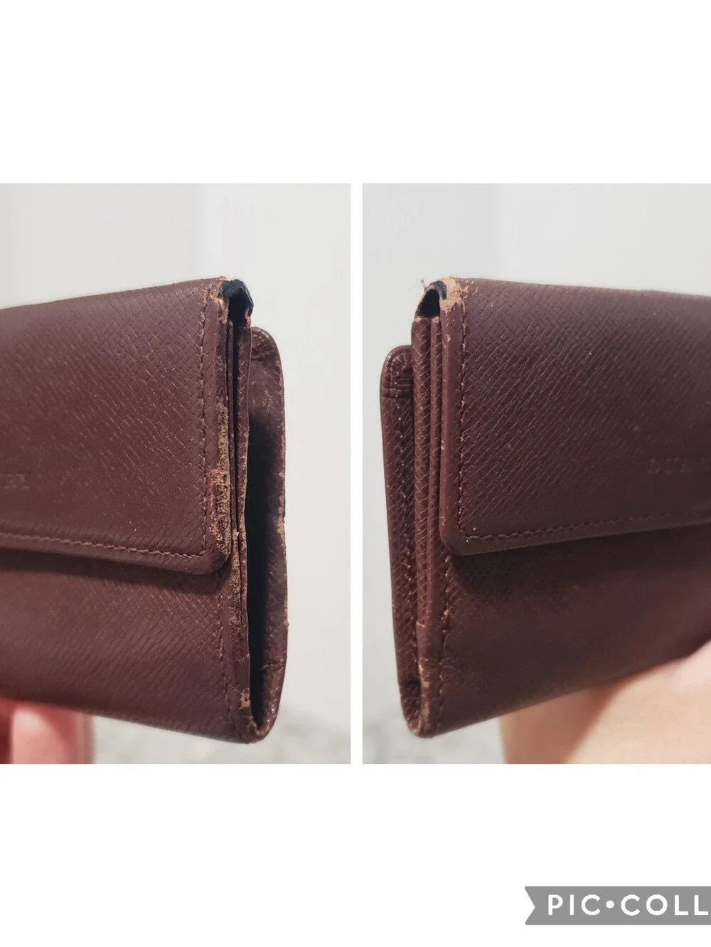 Burberry 5 Ring Key Holder Card Case Leather Wallet